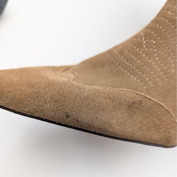 Steve Madden Josefine Western Boots Square Toe Women's Brown Size US10 EU41 - Picture 8 of 10